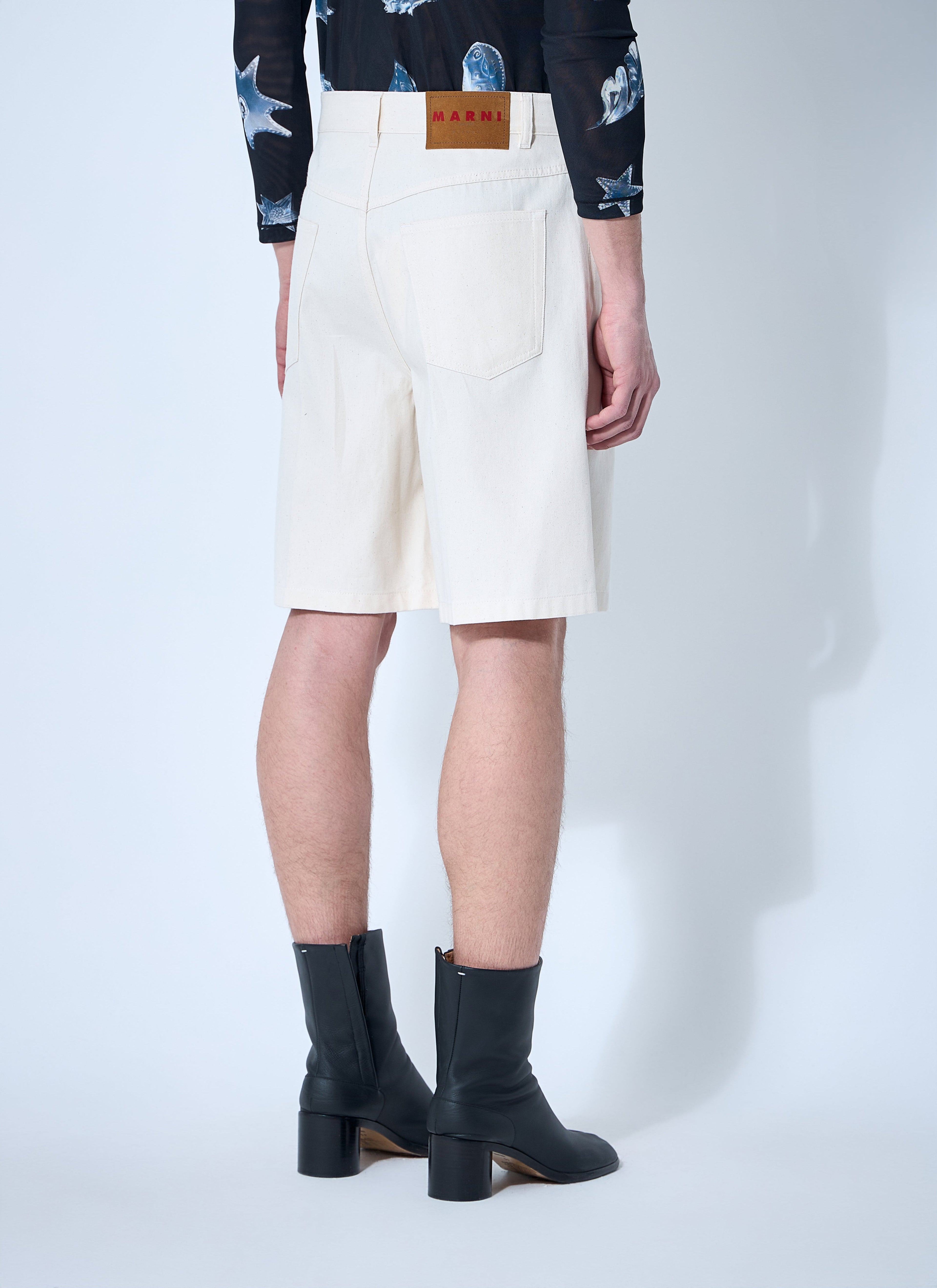 Marni Men Cotton Bermuda Shorts by Luosophy