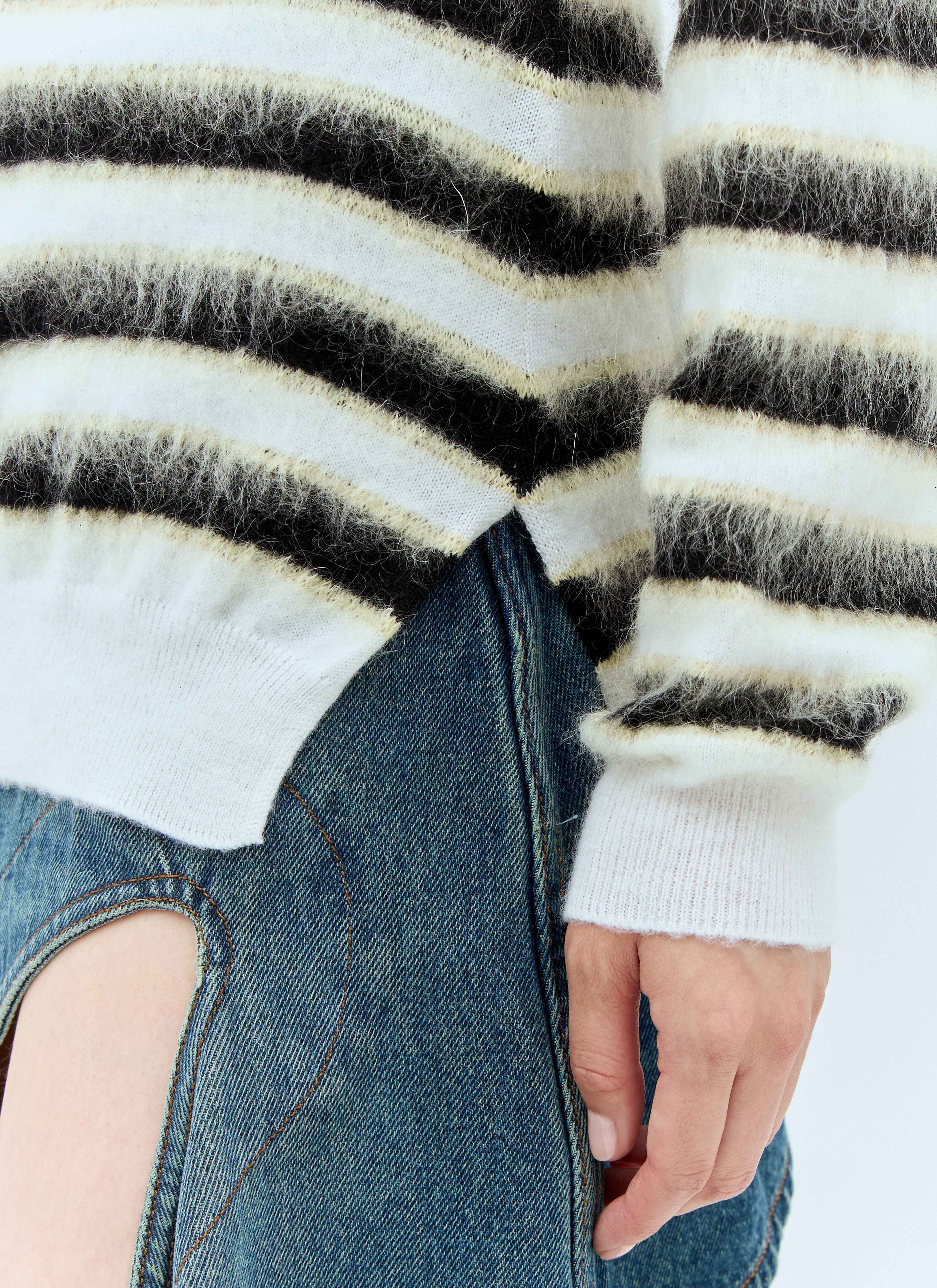 Marni Women Striped Wool-Mohair Sweater by Luosophy