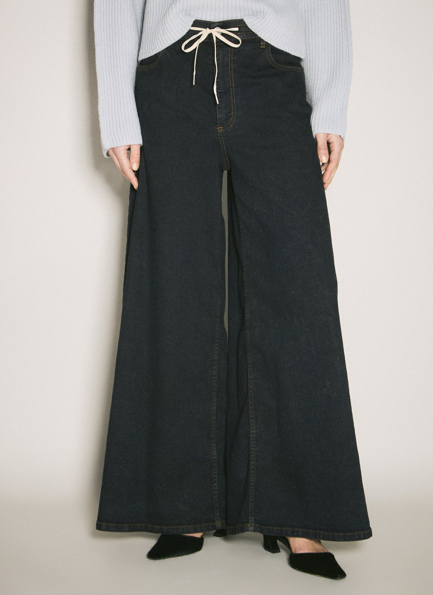 Marni Women Wide-Leg Stretch Jeans by Luosophy