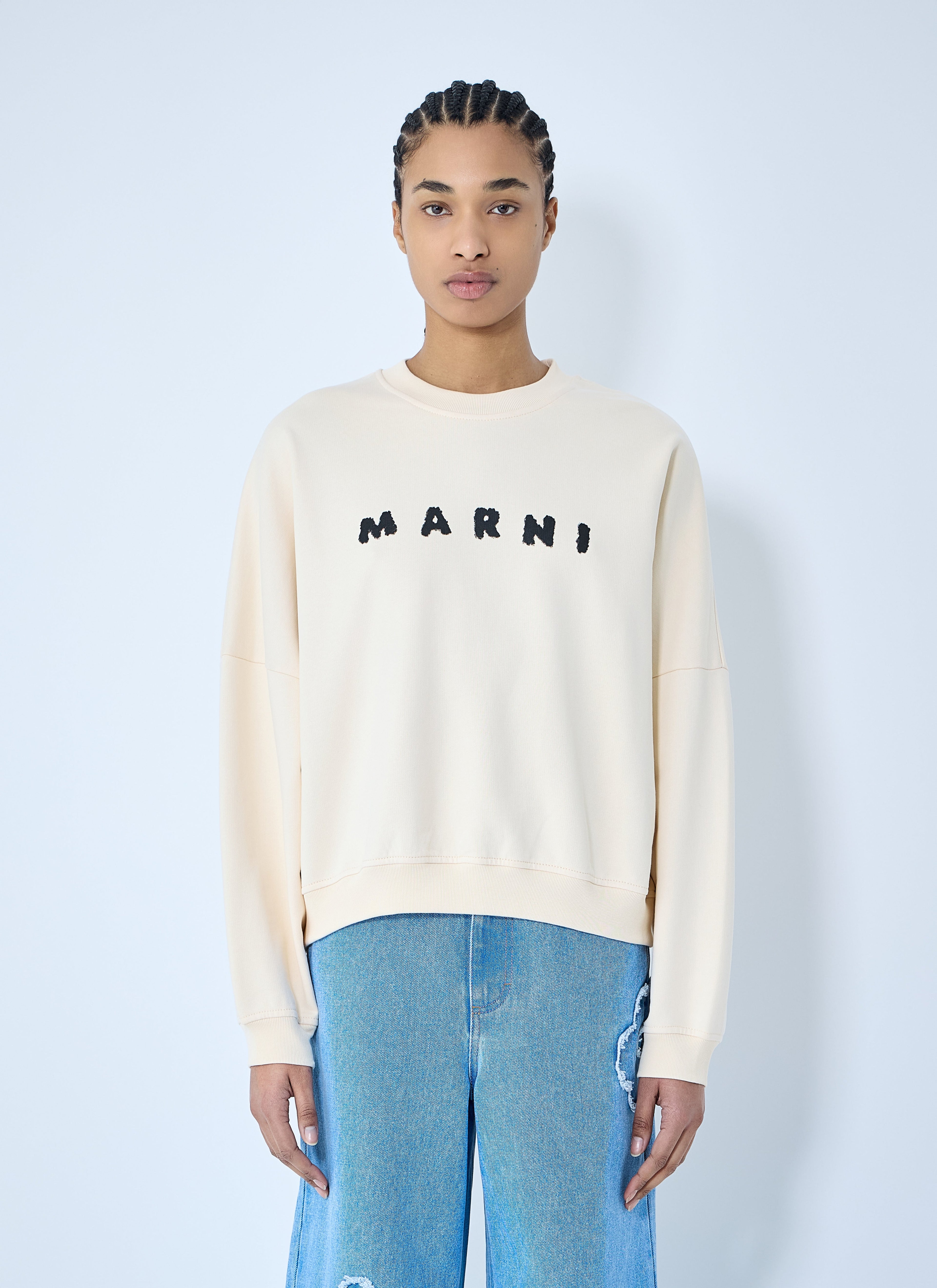 Marni Women Logo Print Sweatshirt by Luosophy