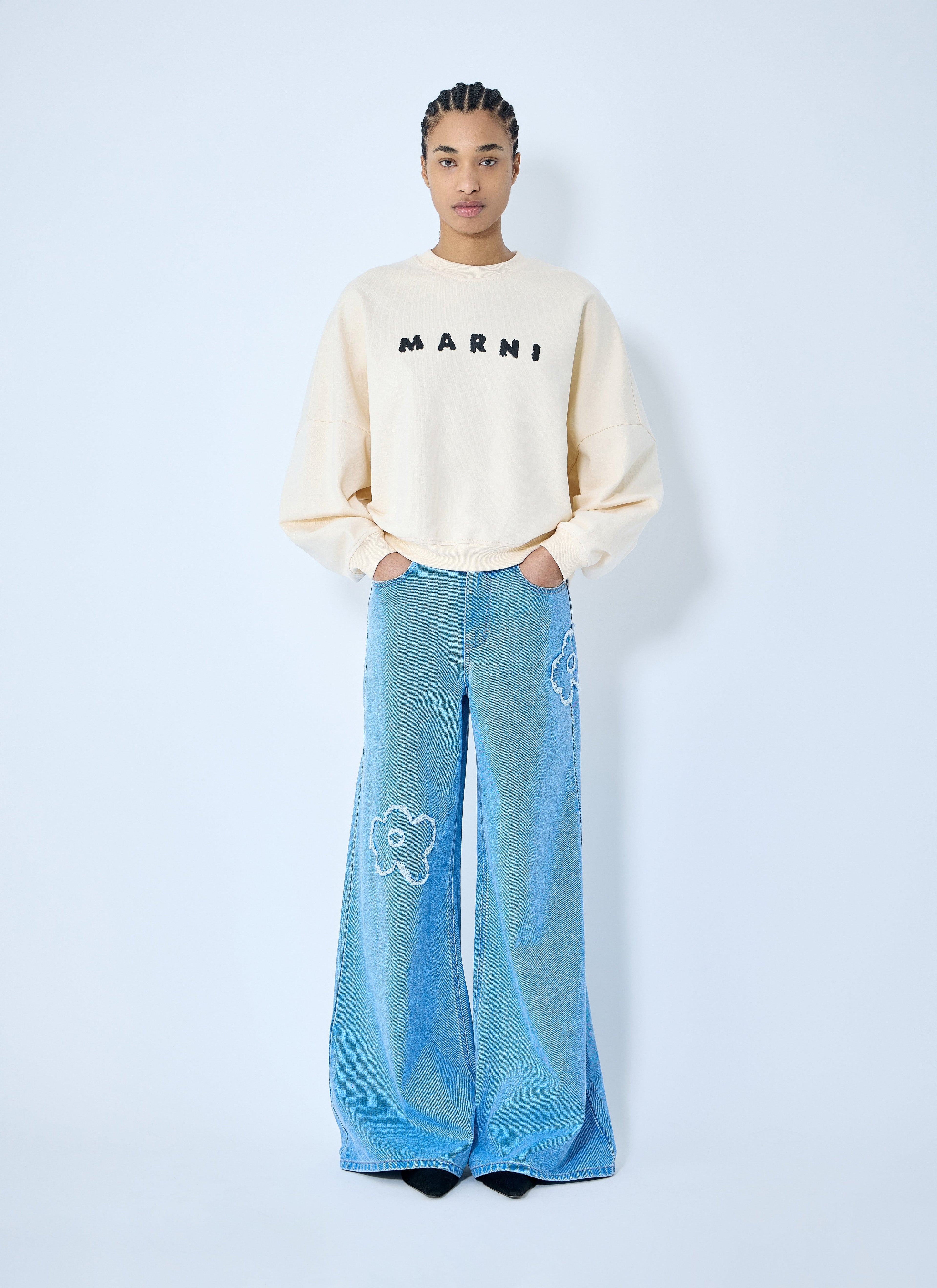 Marni Women Logo Print Sweatshirt by Luosophy
