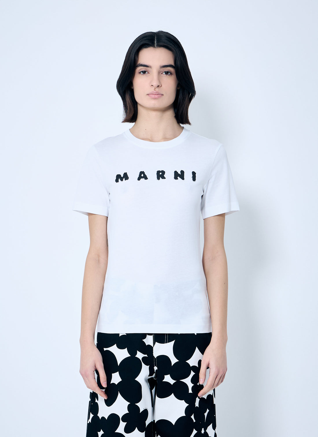 Marni Women Logo Motif T-Shirt by Luosophy