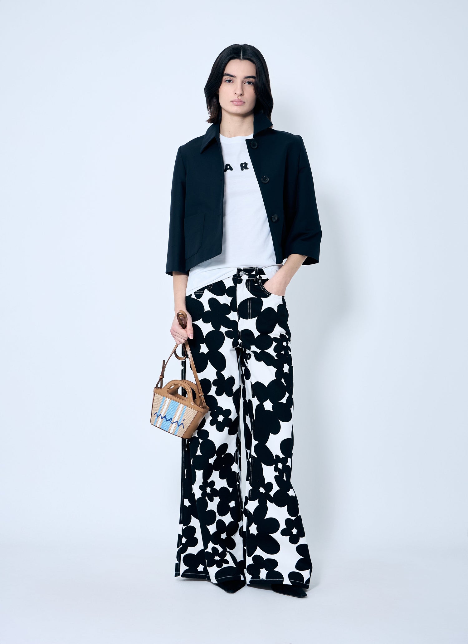 Marni Women Logo Motif T-Shirt by Luosophy