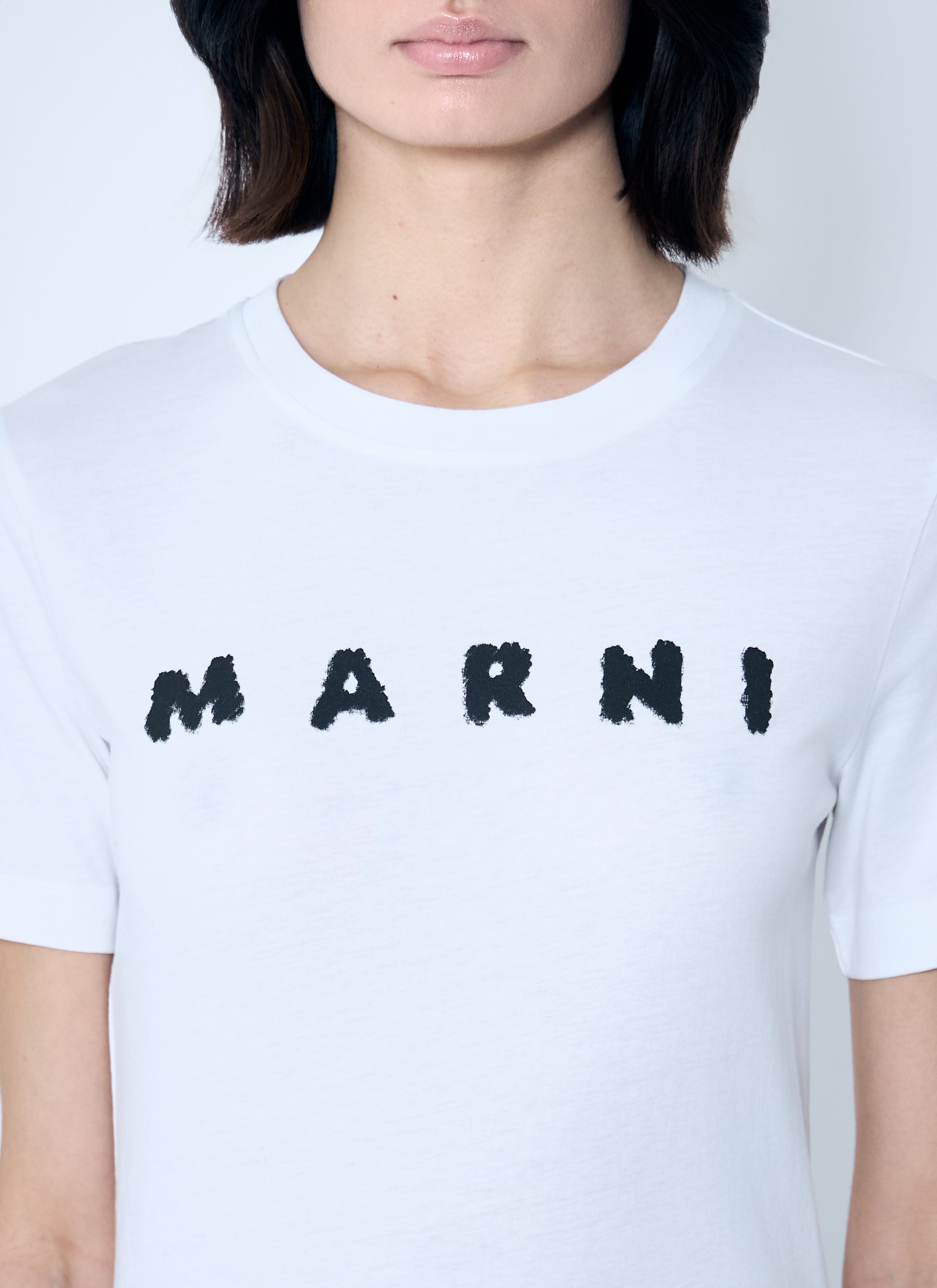 Marni Women Logo Motif T-Shirt by Luosophy