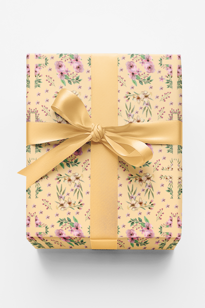 Easter Floral Cross - Orange Cream