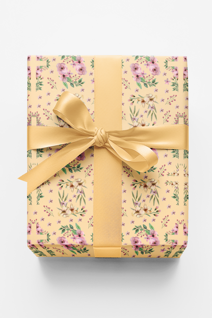 Easter Floral Cross - Orange Cream