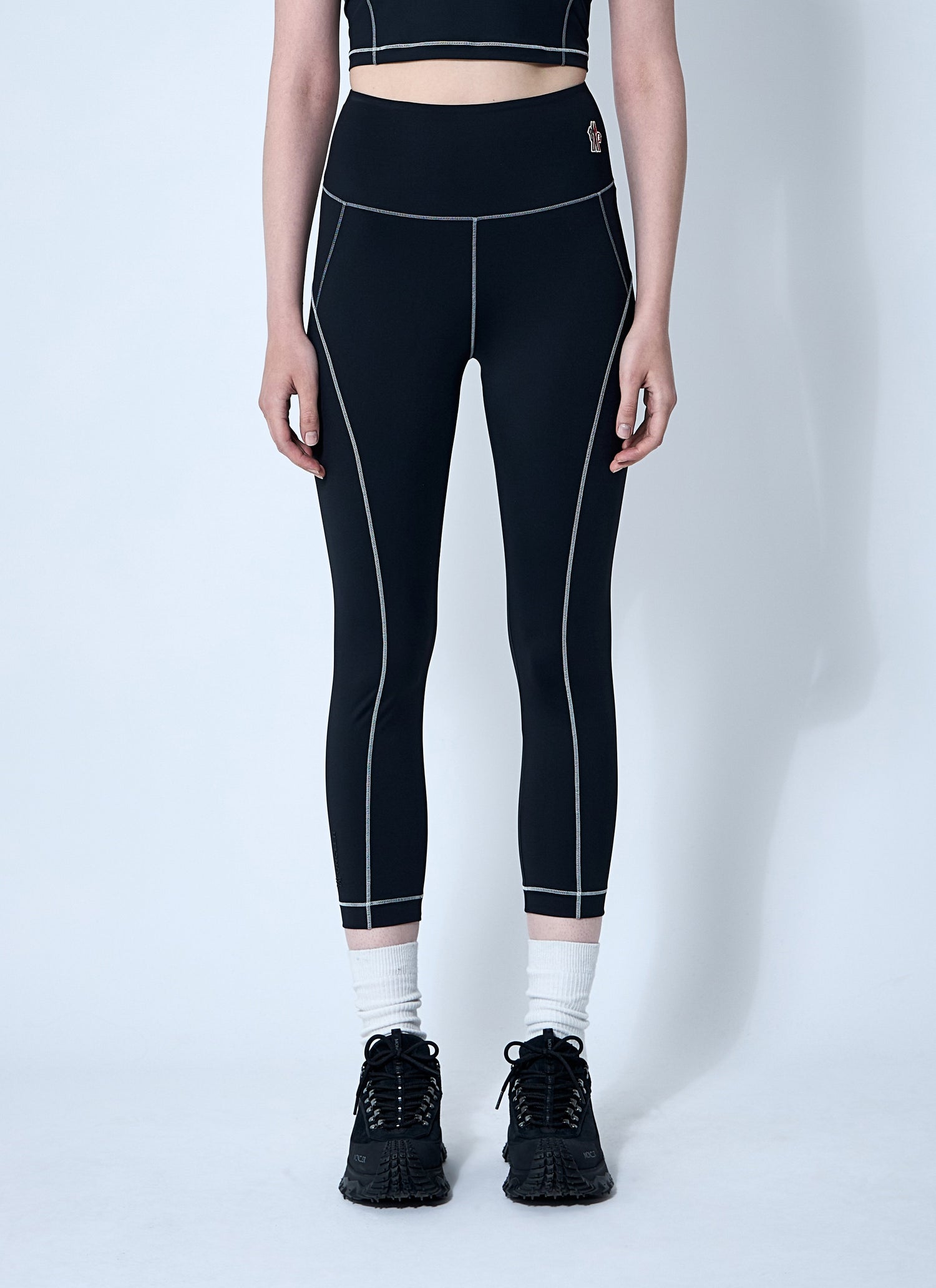Moncler Grenoble Women Logo Patch Leggings by Luosophy