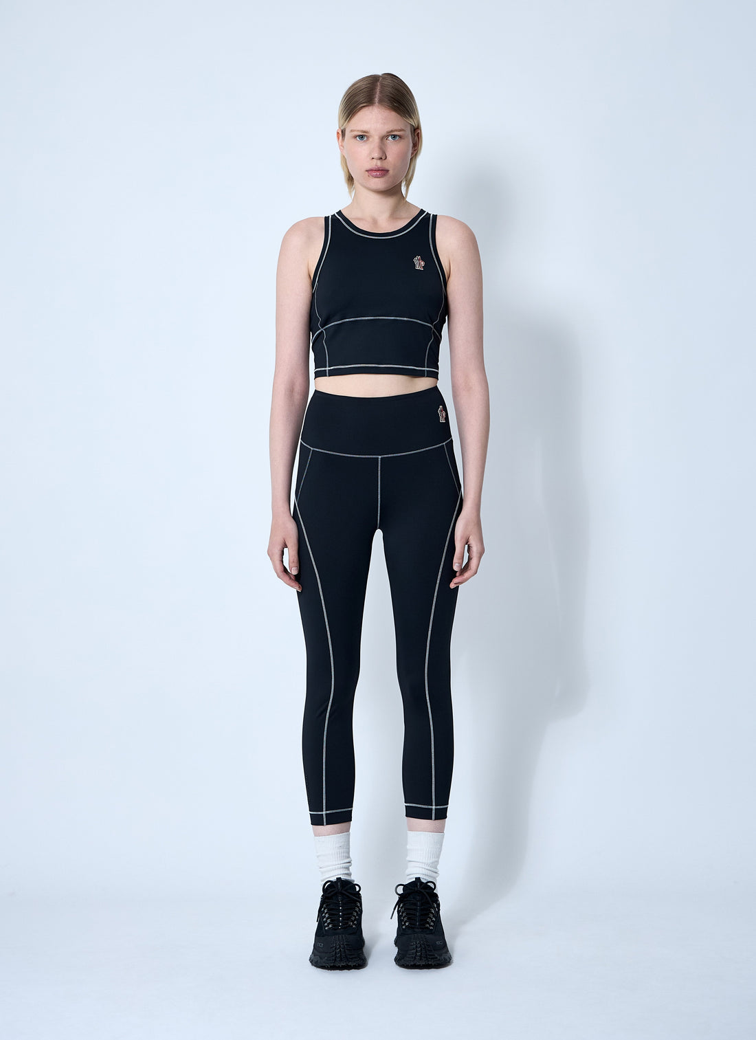Moncler Grenoble Women Logo Patch Leggings by Luosophy