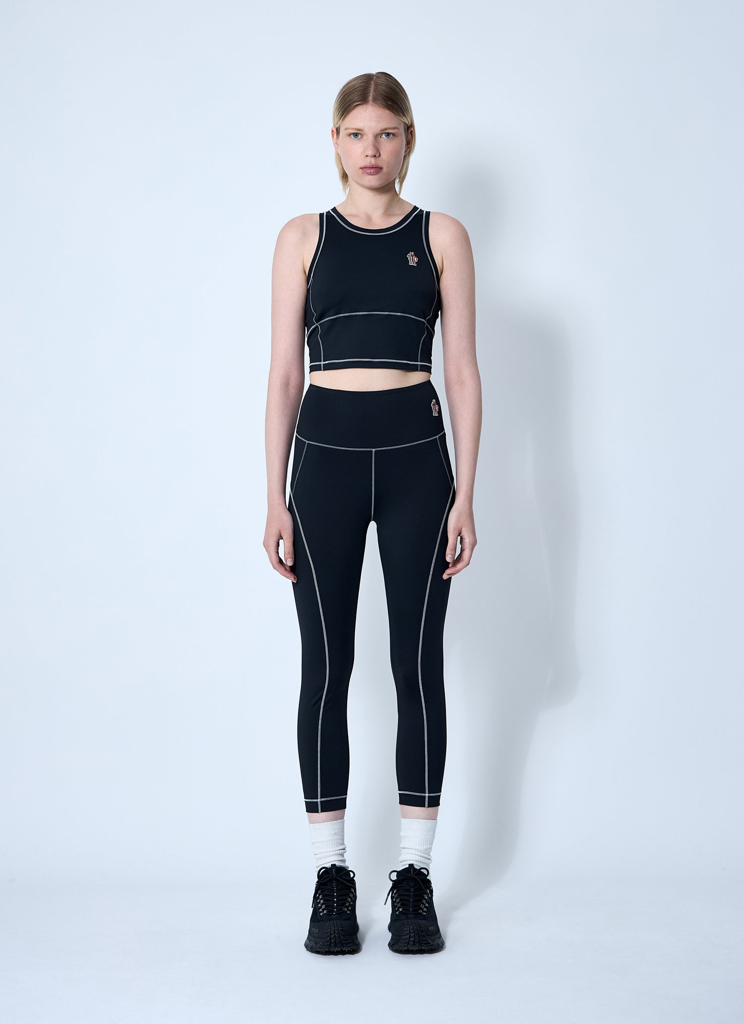 Moncler Grenoble Women Logo Patch Leggings by Luosophy