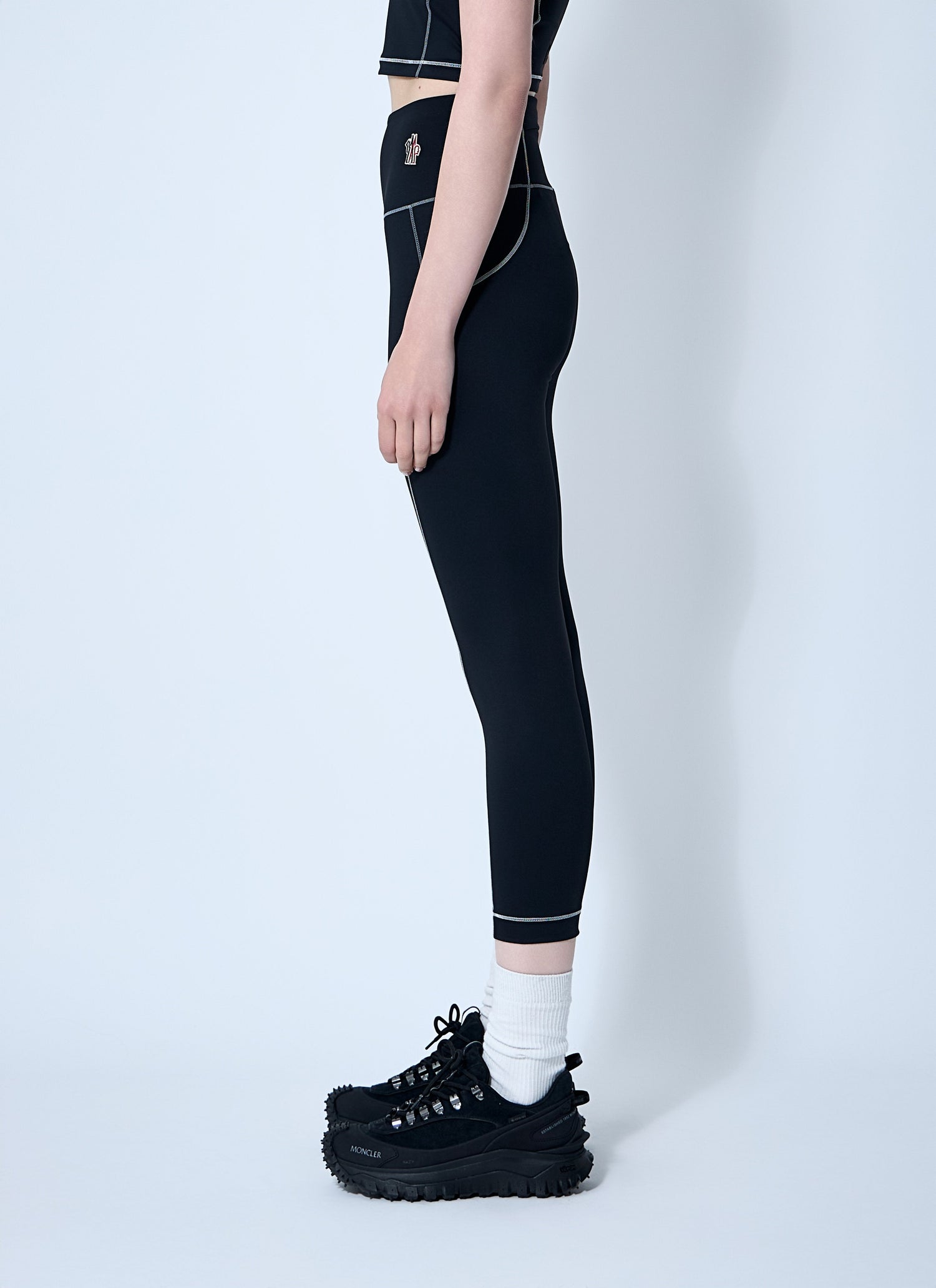 Moncler Grenoble Women Logo Patch Leggings by Luosophy