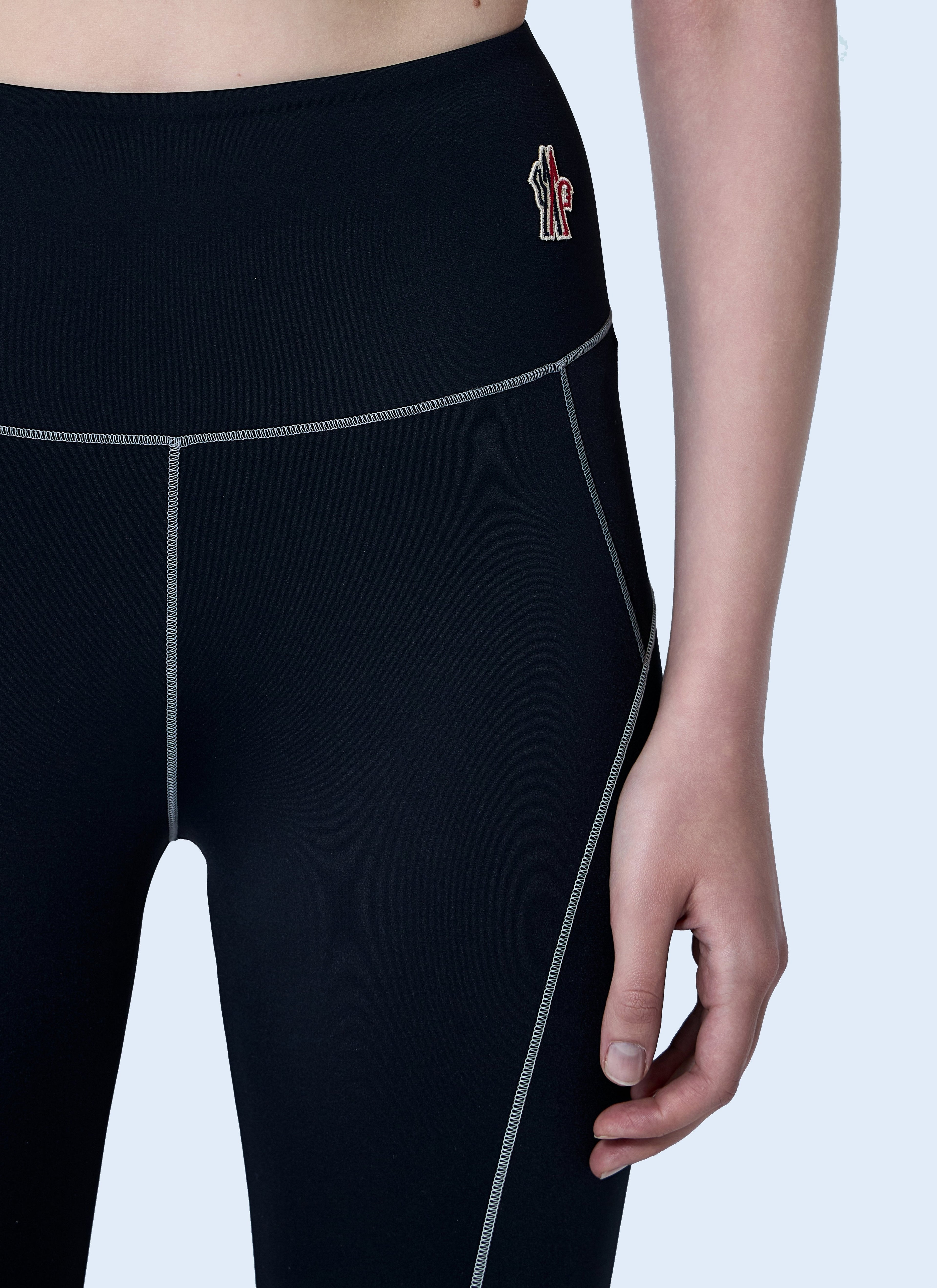 Moncler Grenoble Women Logo Patch Leggings by Luosophy