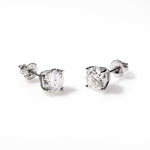 Moissanite Stud Earrings 925 Sterling Silver Screw Back
