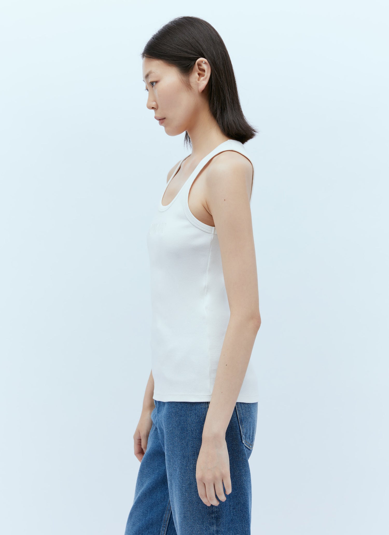 Moncler Women Logo Embroidery Tank Top by Luosophy