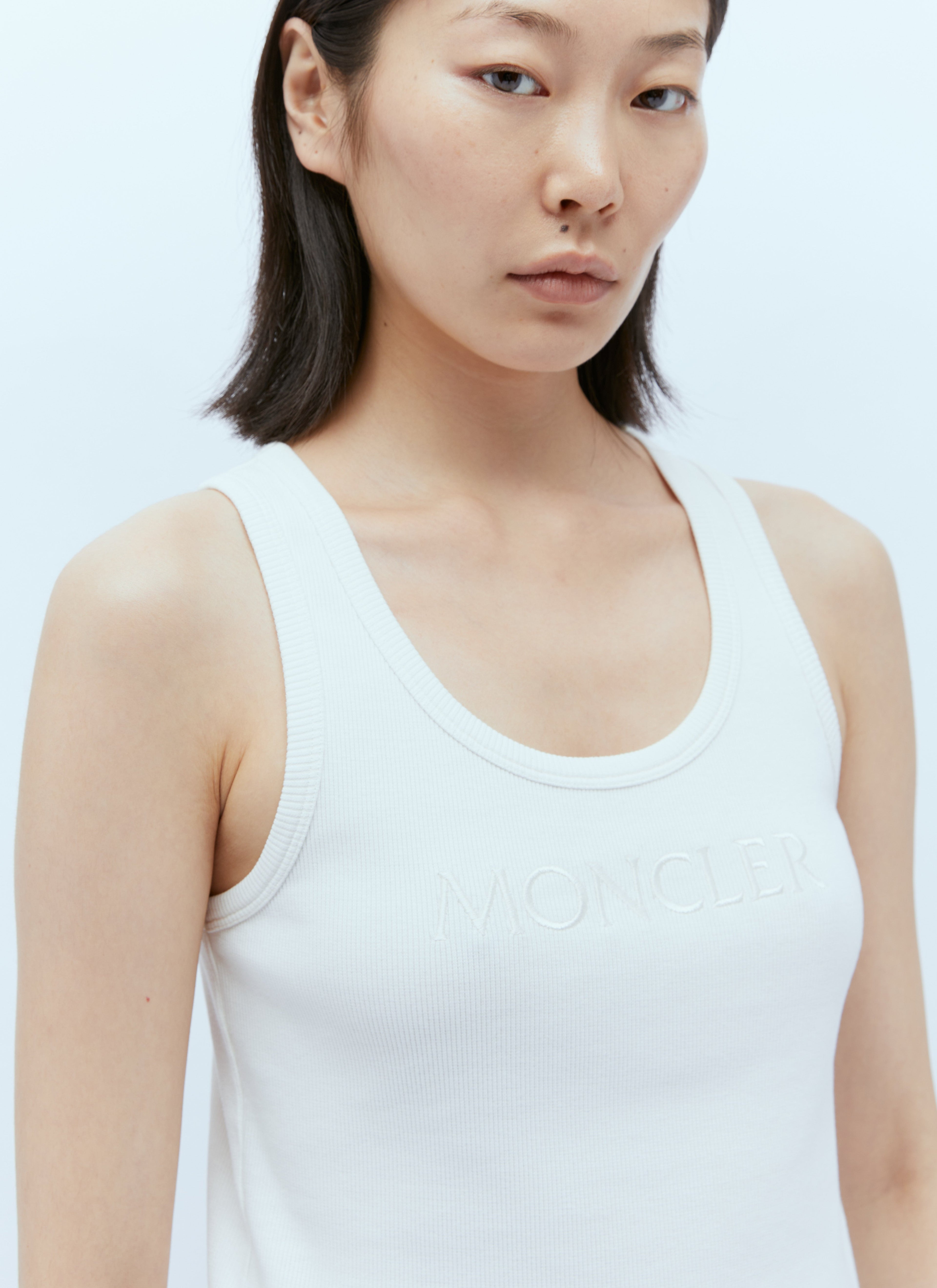 Moncler Women Logo Embroidery Tank Top by Luosophy