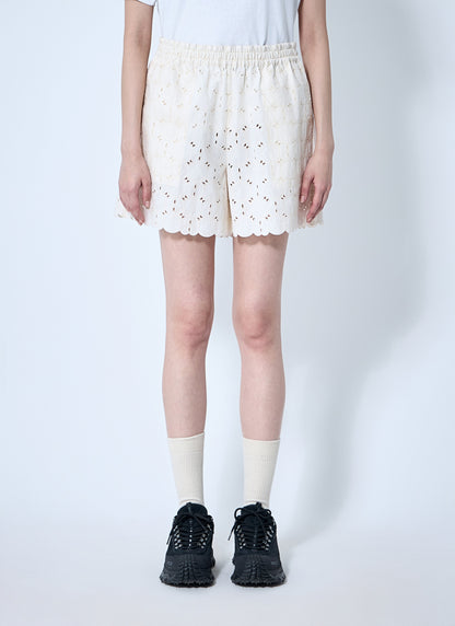Moncler Women Logo Patch Shorts by Luosophy