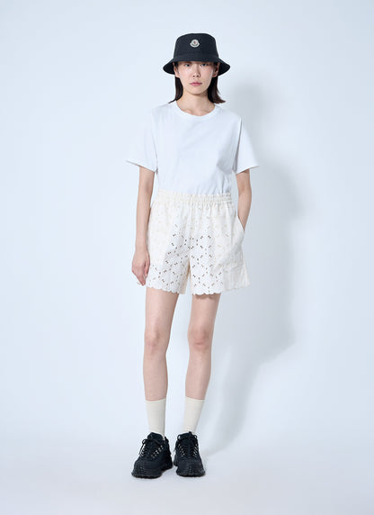 Moncler Women Logo Patch Shorts by Luosophy