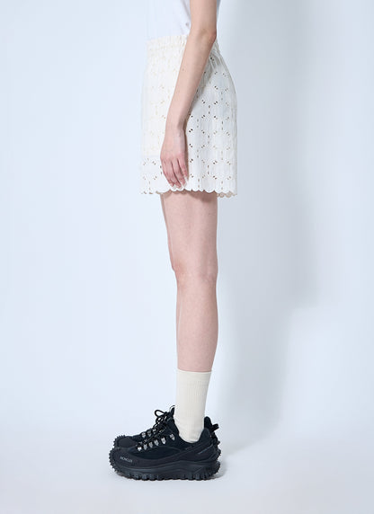 Moncler Women Logo Patch Shorts by Luosophy