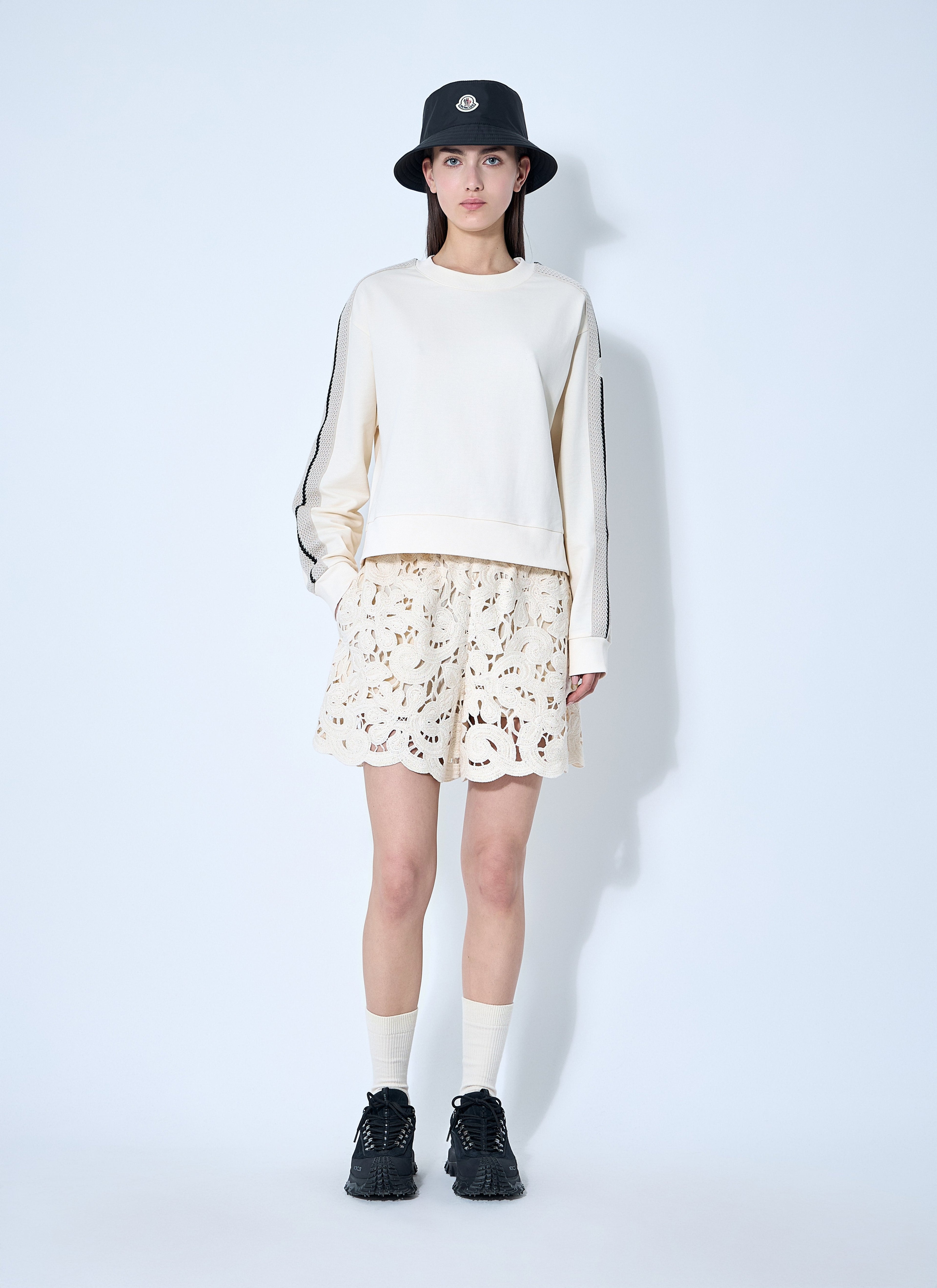 Moncler Women Embroidery Anglaise Shorts by Luosophy