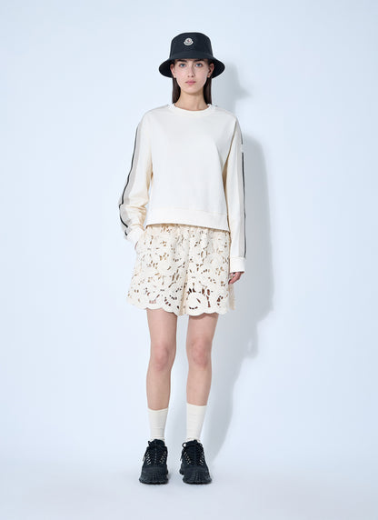 Moncler Women Embroidery Anglaise Shorts by Luosophy