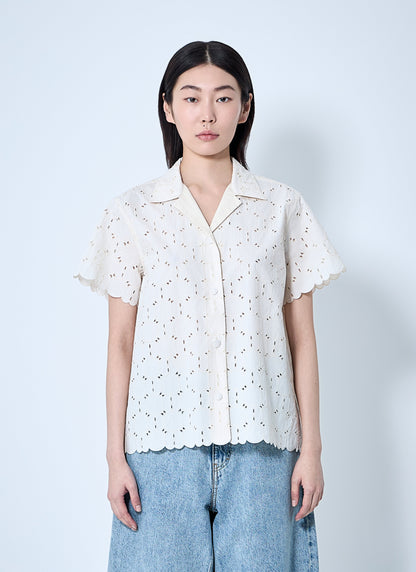 Moncler Women Lace Button-Down Shirt by Luosophy