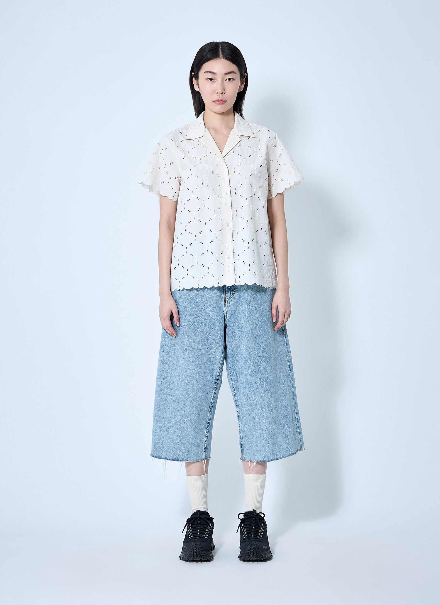 Moncler Women Lace Button-Down Shirt
