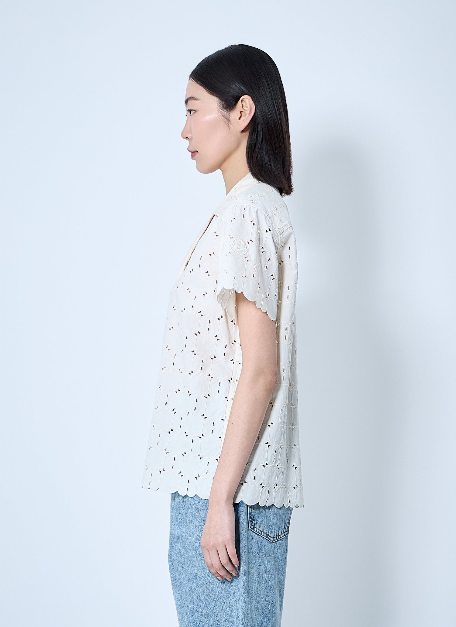 Moncler Women Lace Button-Down Shirt by Luosophy