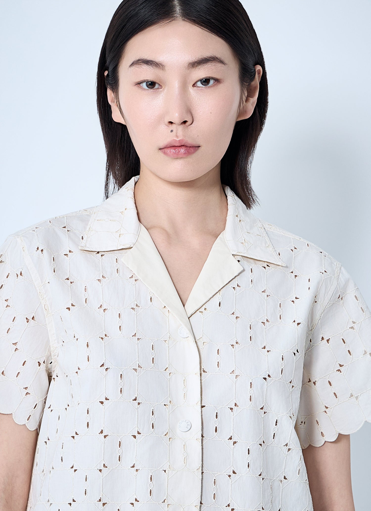 Moncler Women Lace Button-Down Shirt by Luosophy
