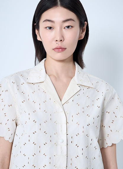 Moncler Women Lace Button-Down Shirt by Luosophy