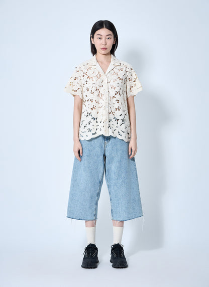 Moncler Women Short Sleeve Button-Down Shirt by Luosophy