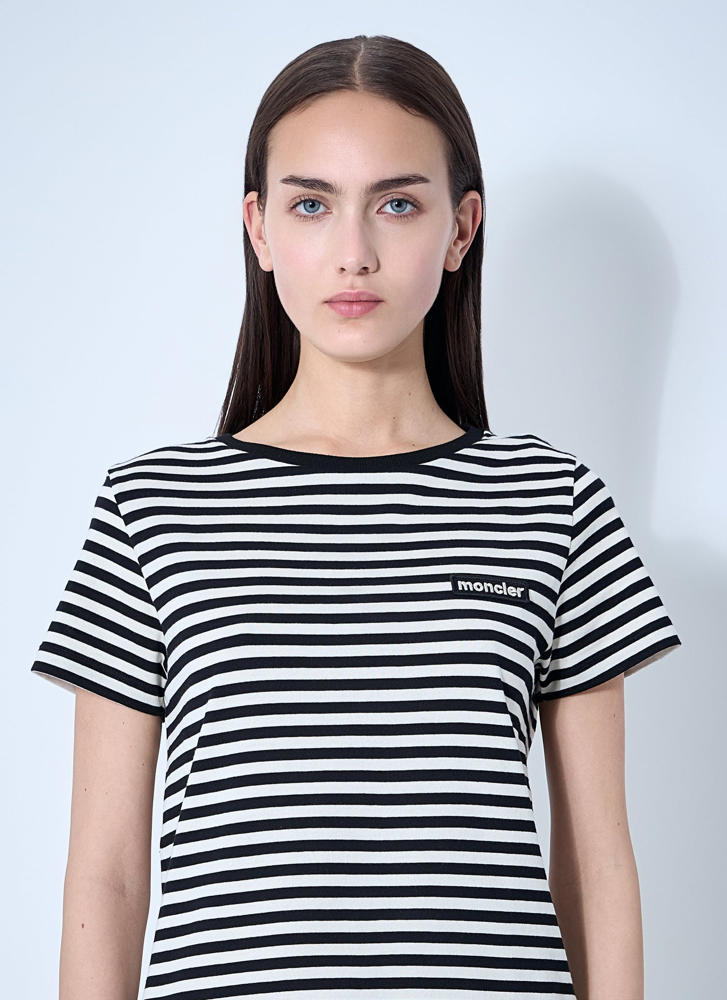 Moncler Women Striped Logo Motif T-Shirt by Luosophy