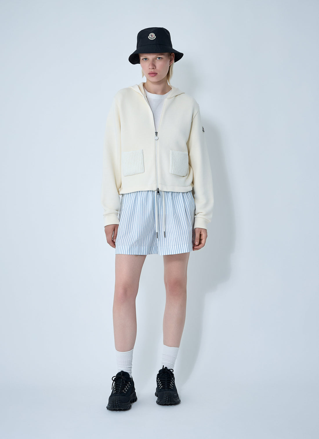 Moncler Women Striped Shorts by Luosophy