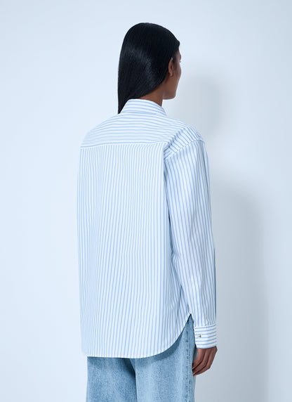 Moncler Women Striped Shirt With Logo Patch by Luosophy