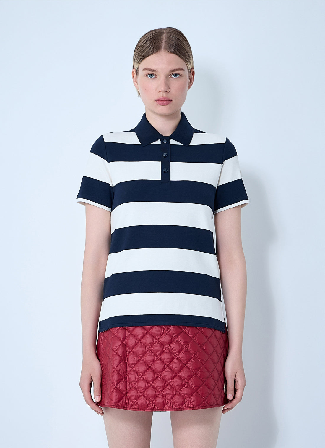 Moncler Women Striped Polo Shirt by Luosophy