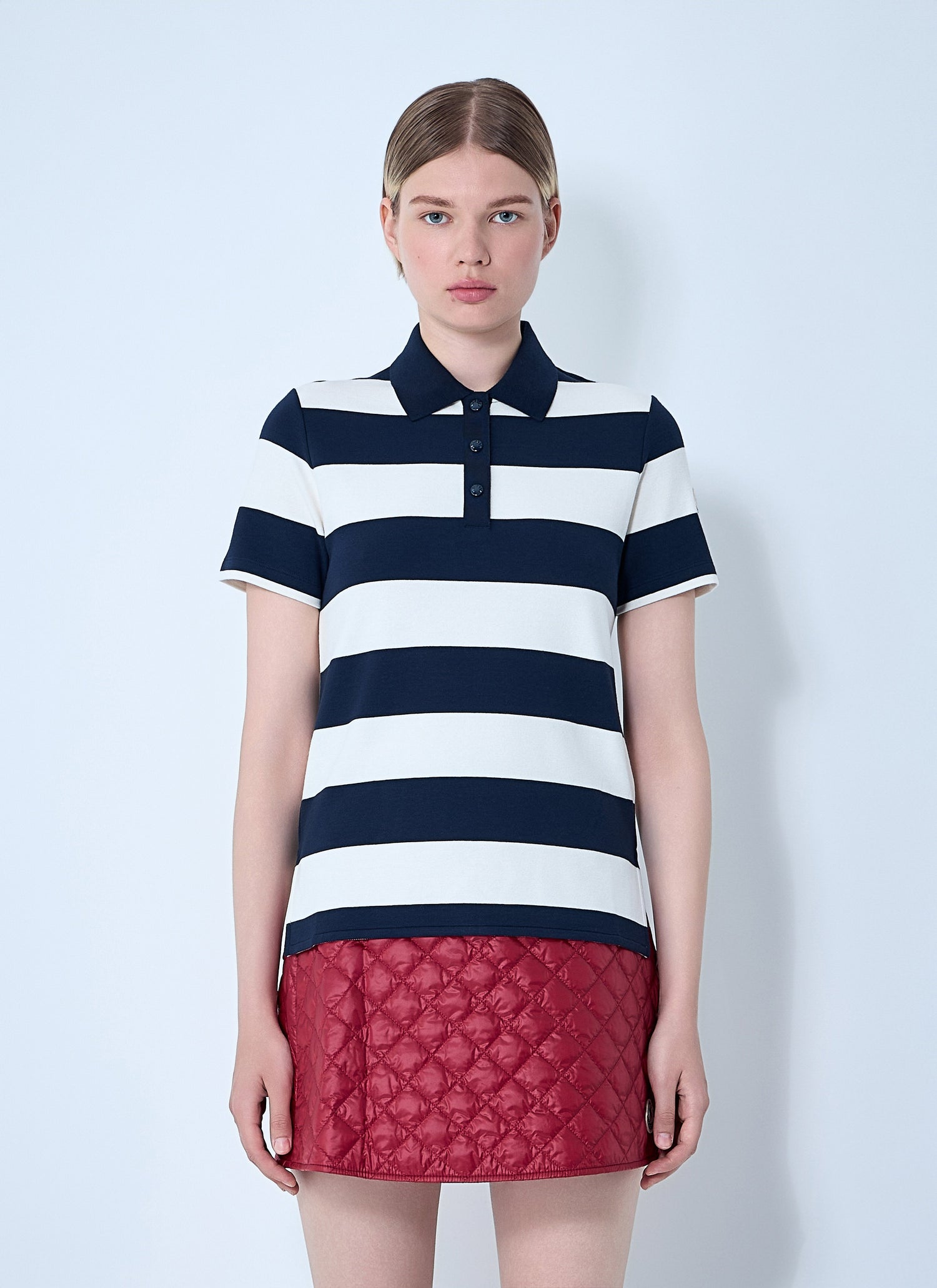Moncler Women Striped Polo Shirt by Luosophy