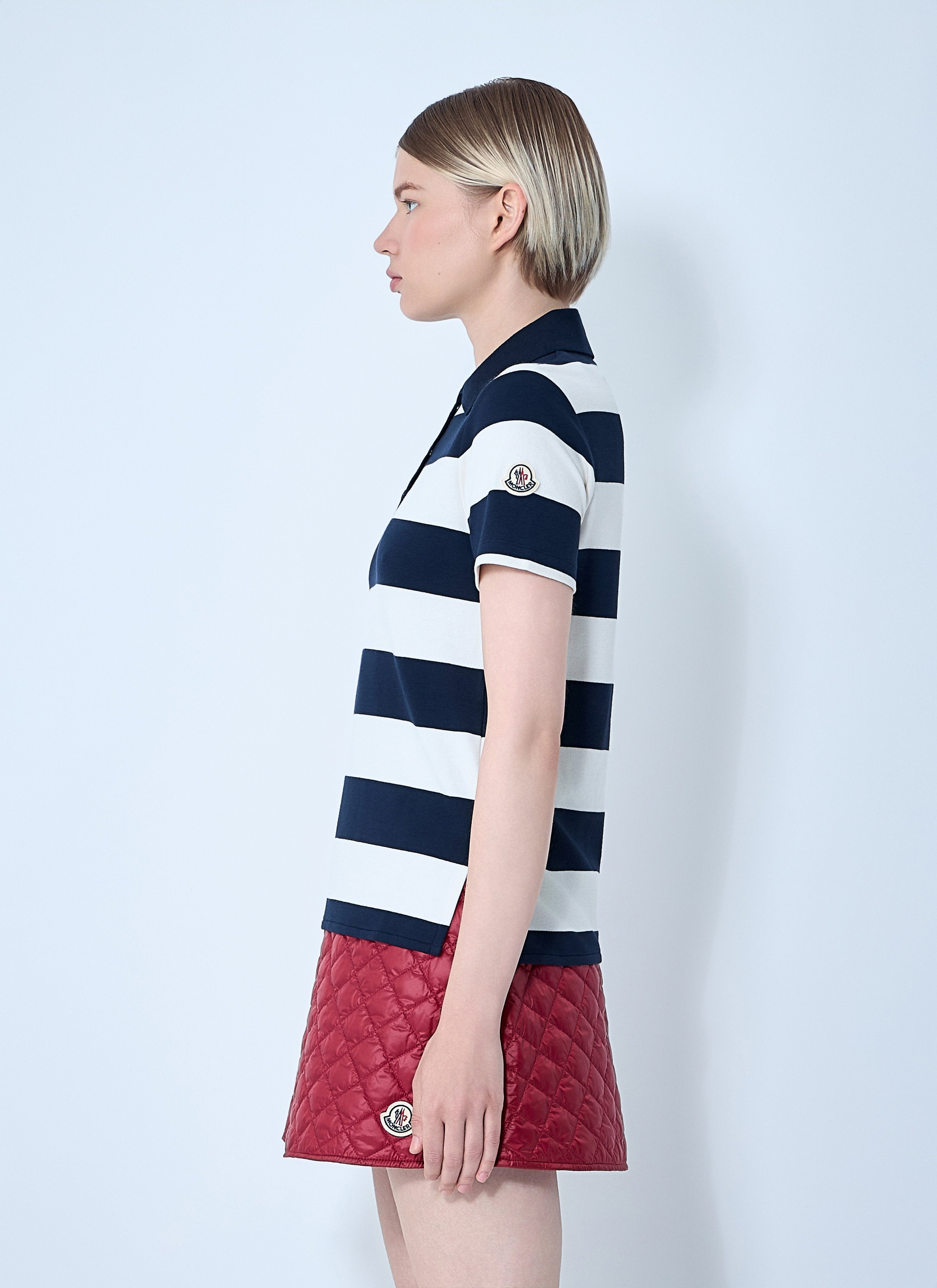 Moncler Women Striped Polo Shirt by Luosophy