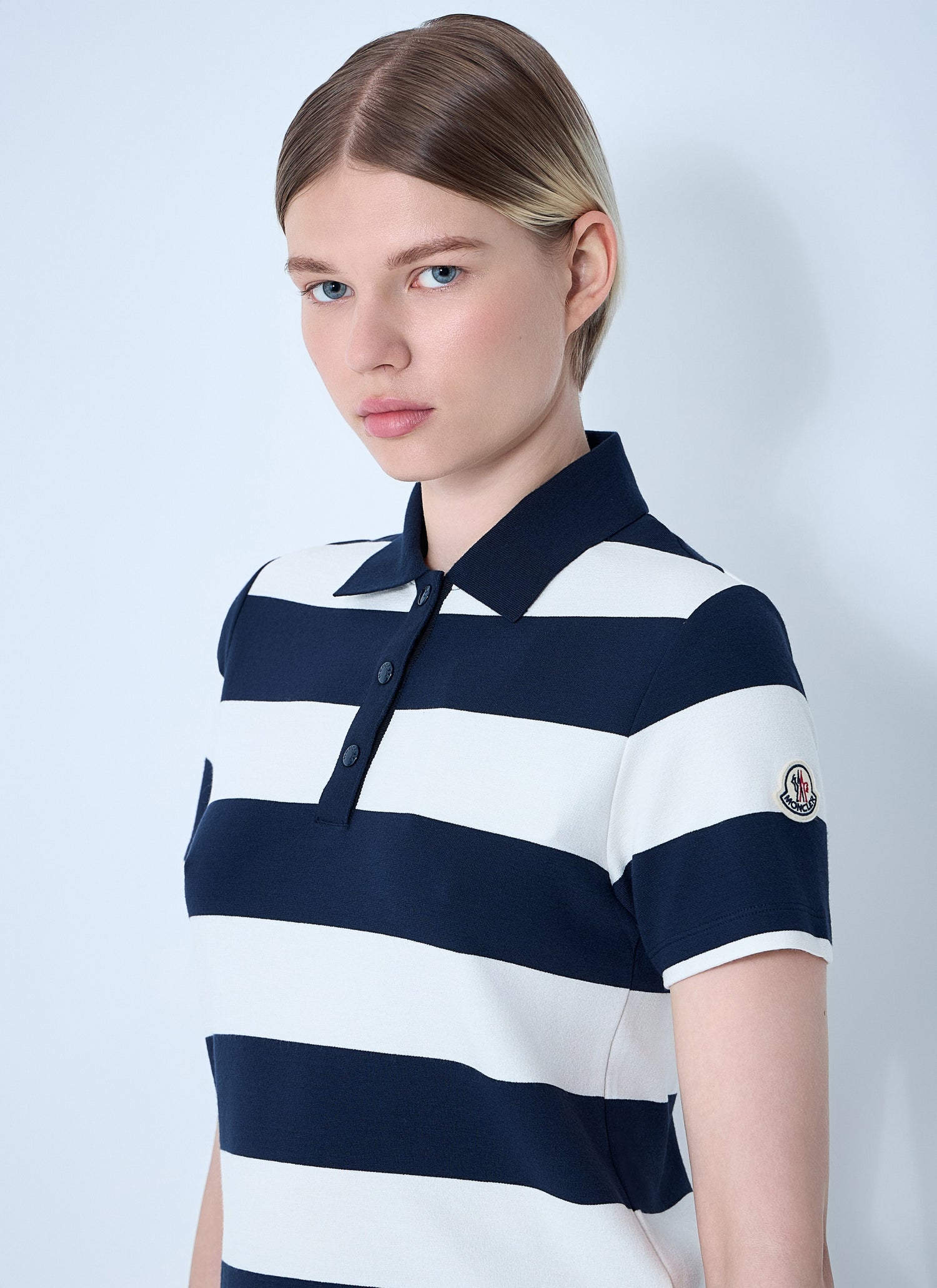 Moncler Women Striped Polo Shirt by Luosophy