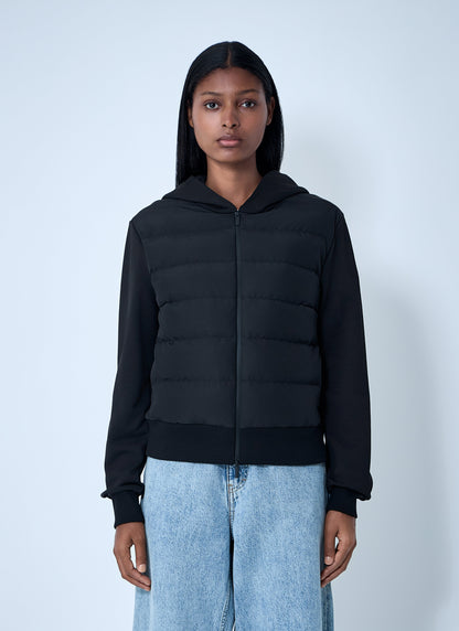 Moncler Women Quilted Hooded Cardigan by Luosophy