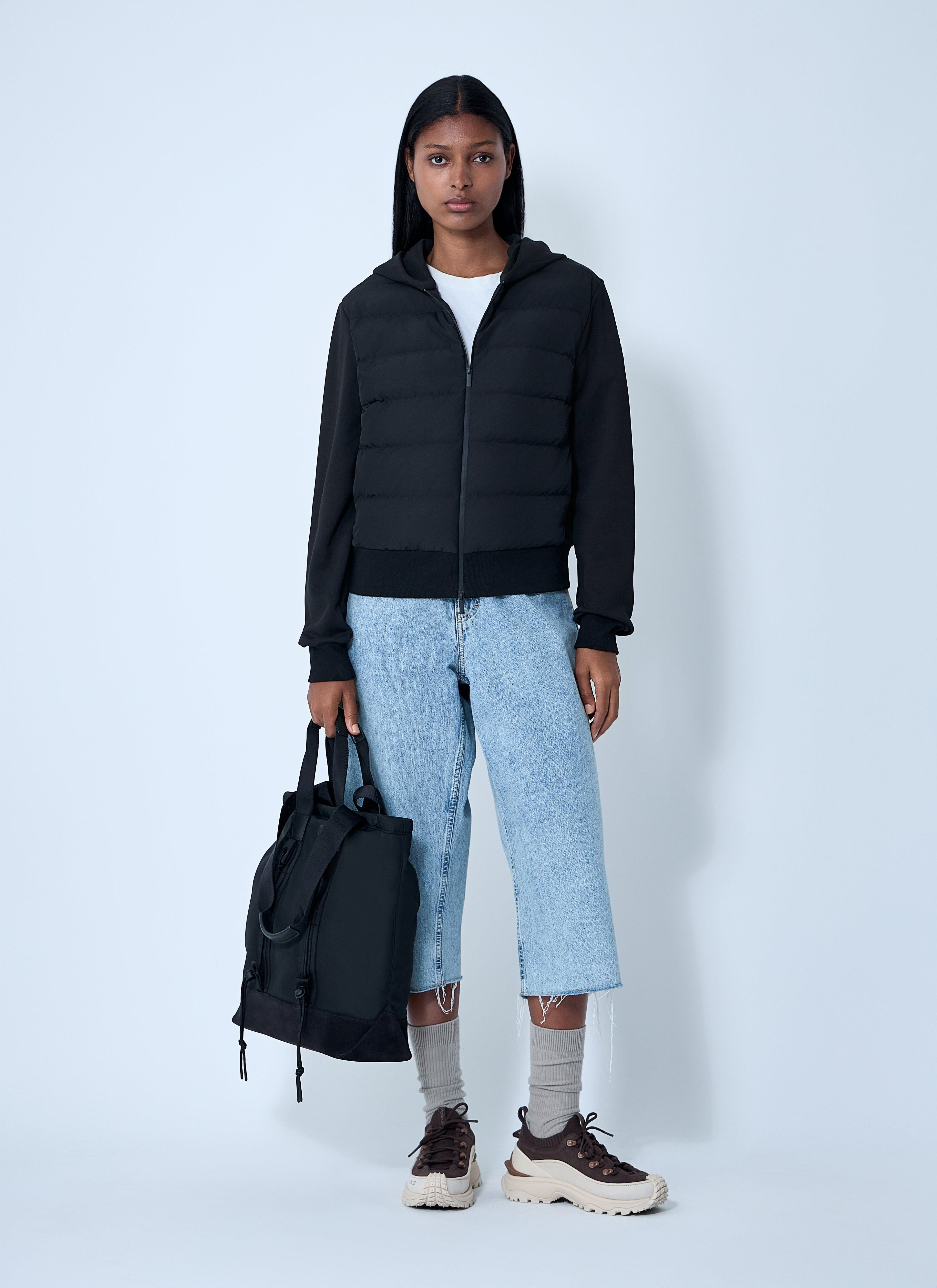 Moncler Women Quilted Hooded Cardigan by Luosophy