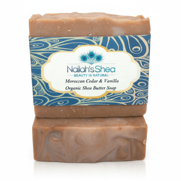 Moroccan Cedar and Vanilla Shea Butter Soap by Nailah&