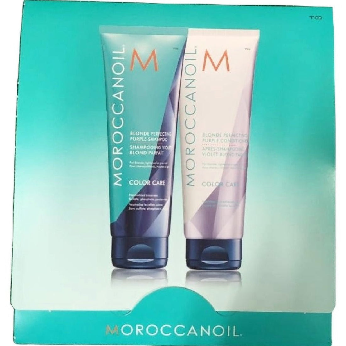 Moroccanoil Blonde Perfecting Purple Shampoo &amp; Conditioner Sample 0.35 oz - 2 Pack  DestGlow