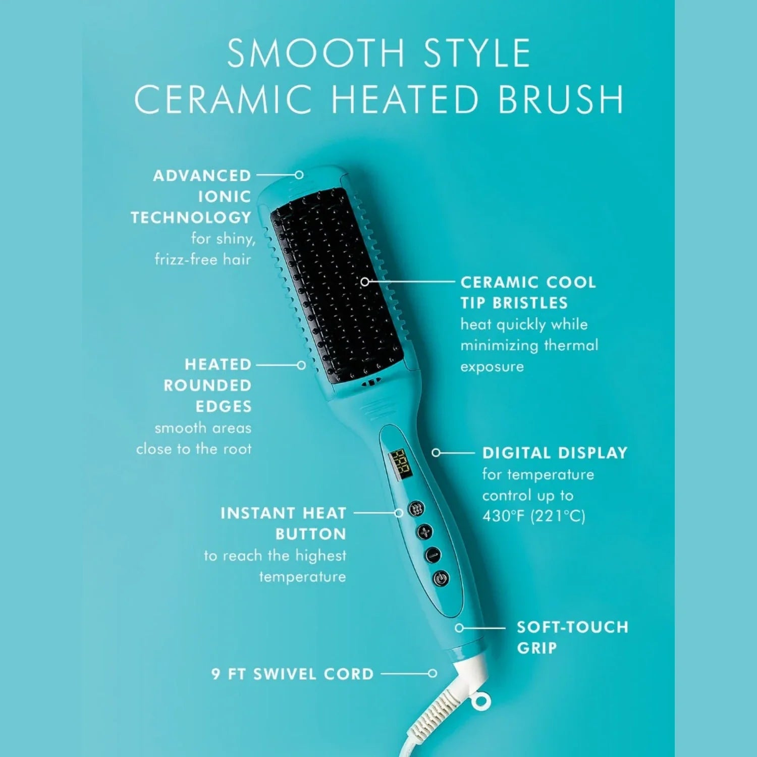 Moroccanoil Smooth Style Ceramic Heated Brush - DestGlow