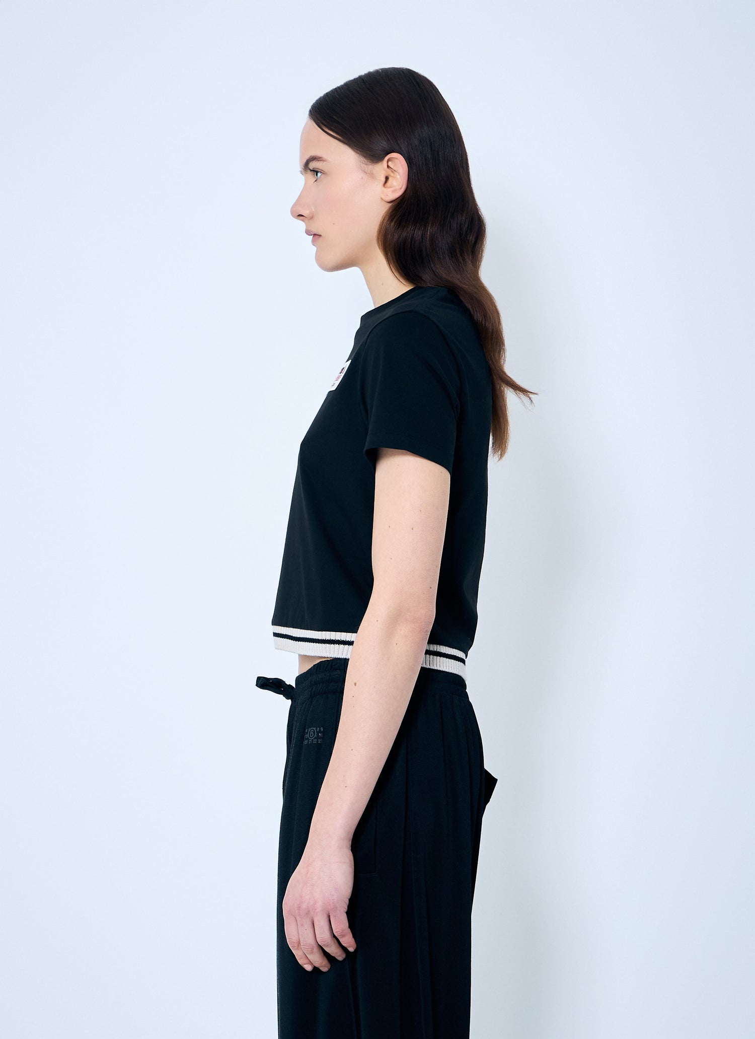 8 Moncler Palm Angels Women Cropped Logo T-Shirt by Luosophy