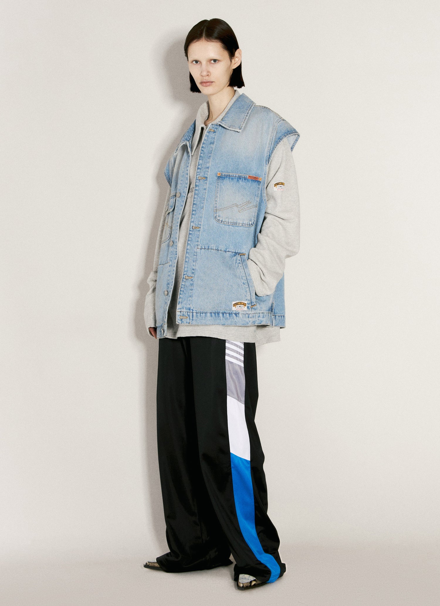 Martine Rose Women Denim Gilet by Luosophy