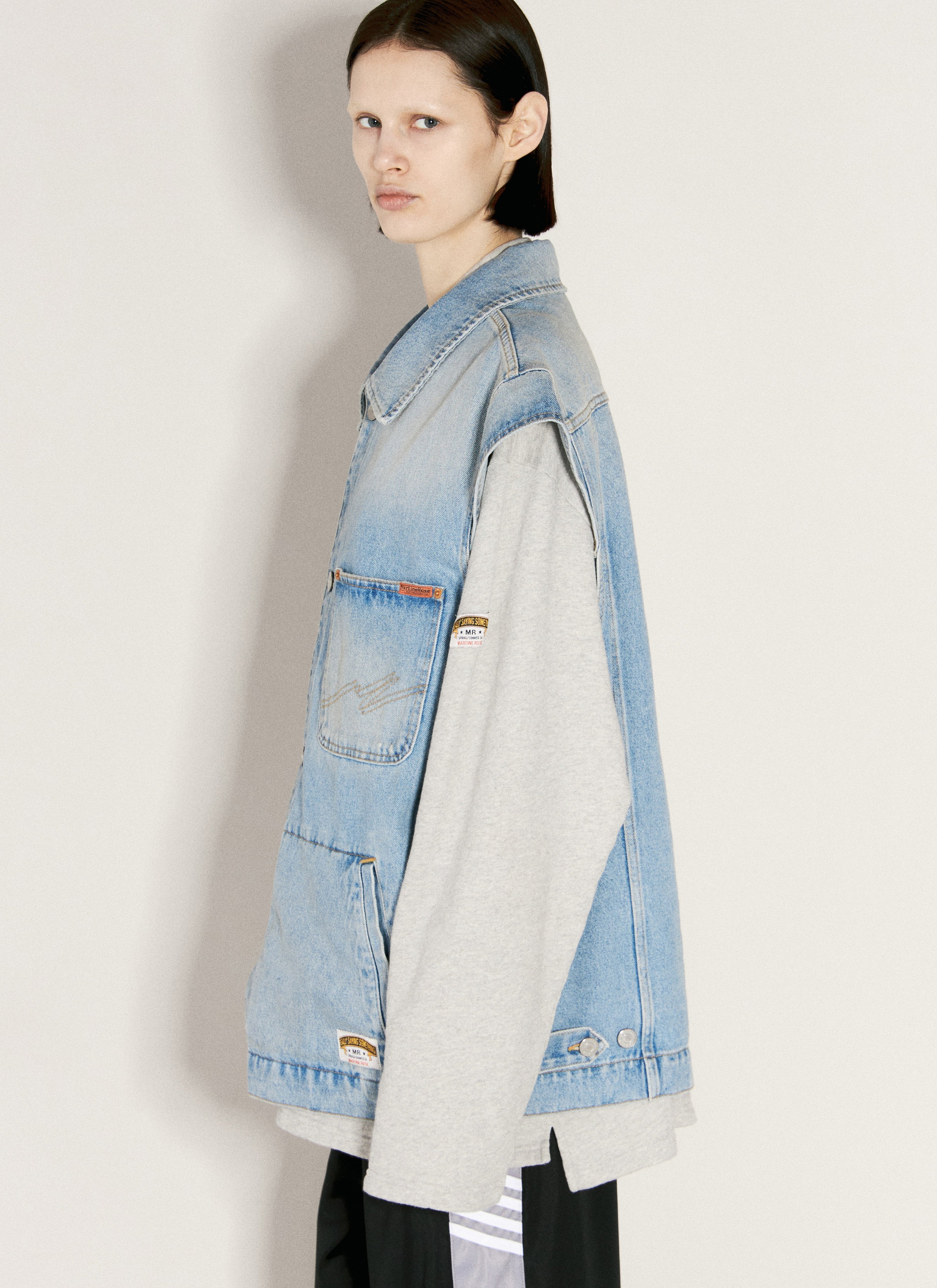 Martine Rose Women Denim Gilet by Luosophy