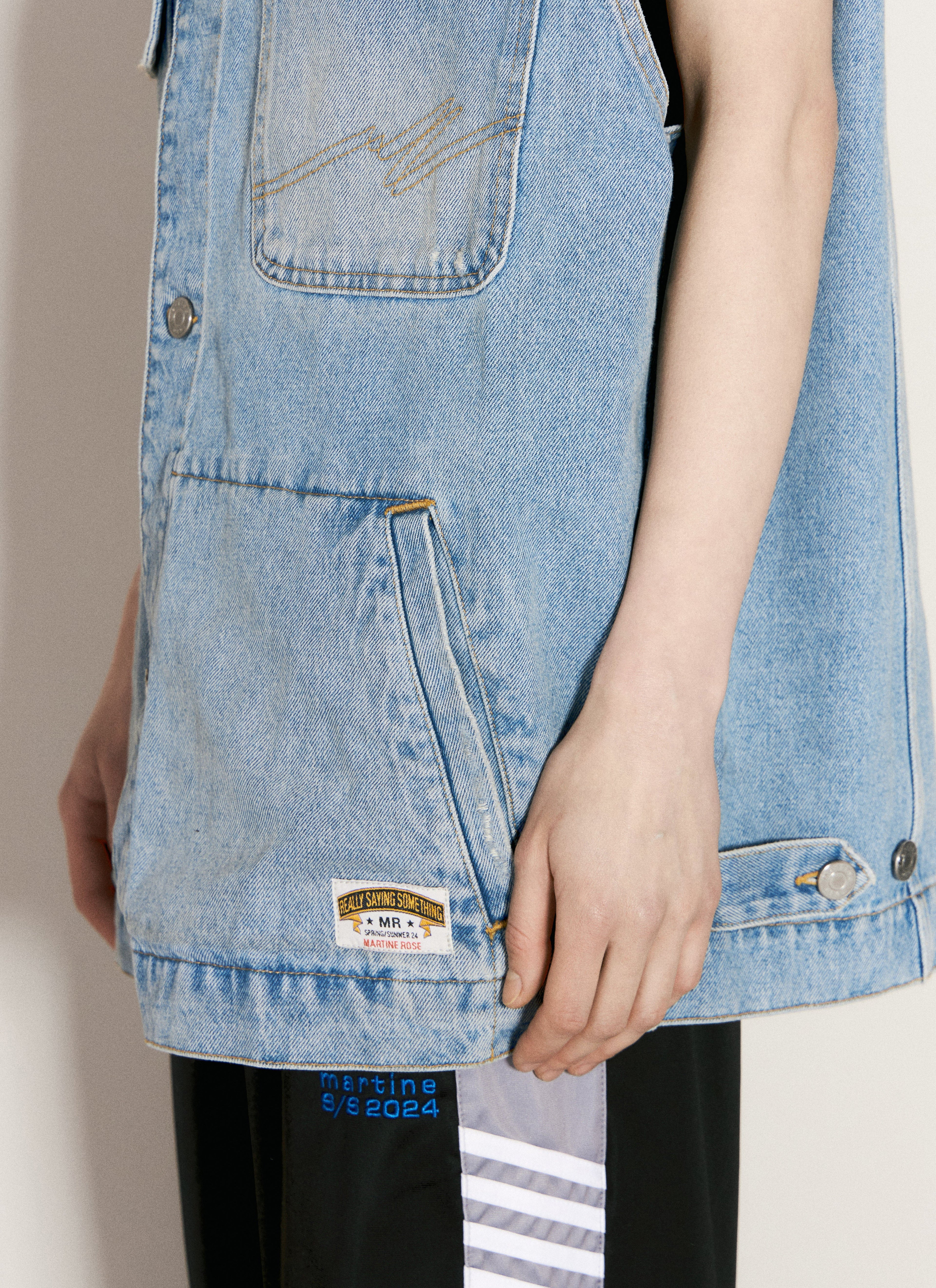 Martine Rose Women Denim Gilet by Luosophy
