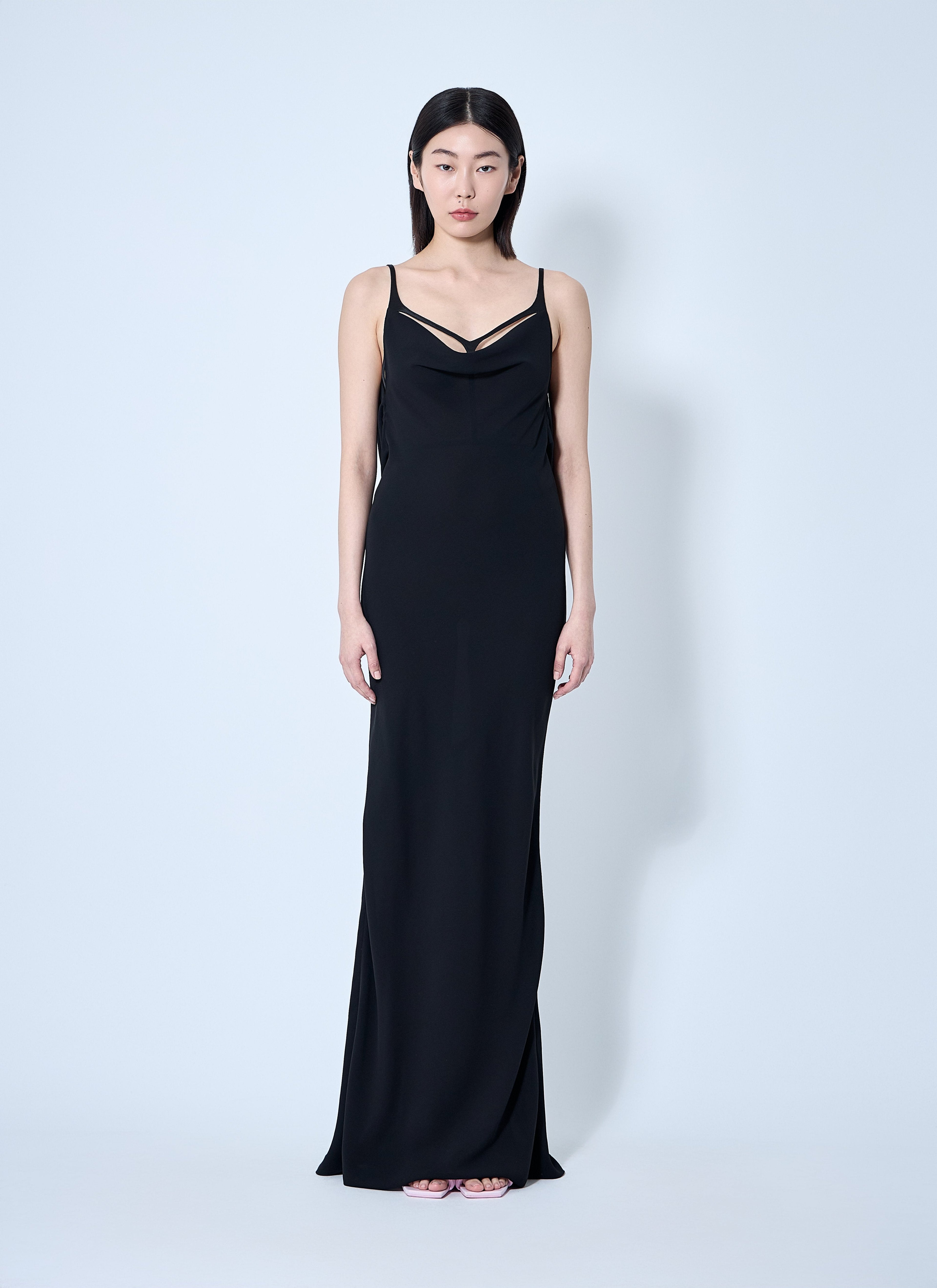 Mugler Women Crepe Maxi Dress by Luosophy