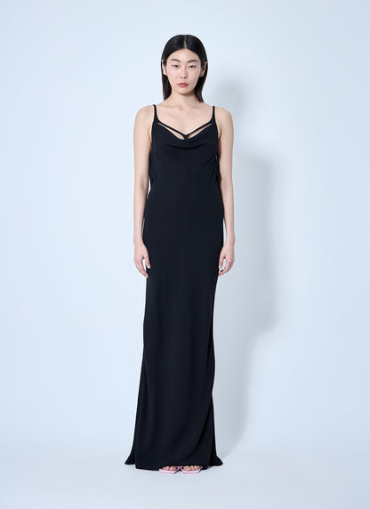 Mugler Women Crepe Maxi Dress by Luosophy