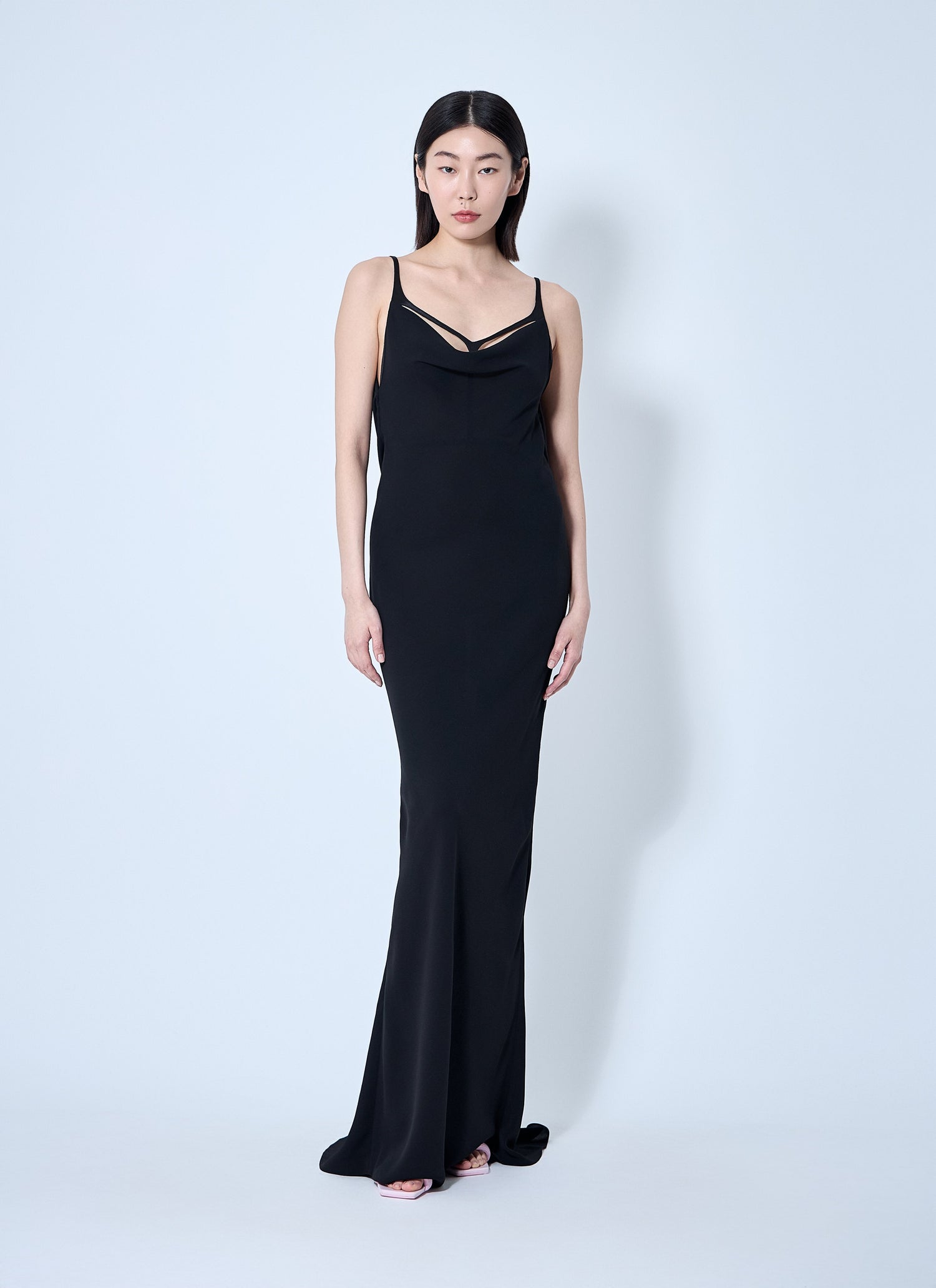 Mugler Women Crepe Maxi Dress by Luosophy