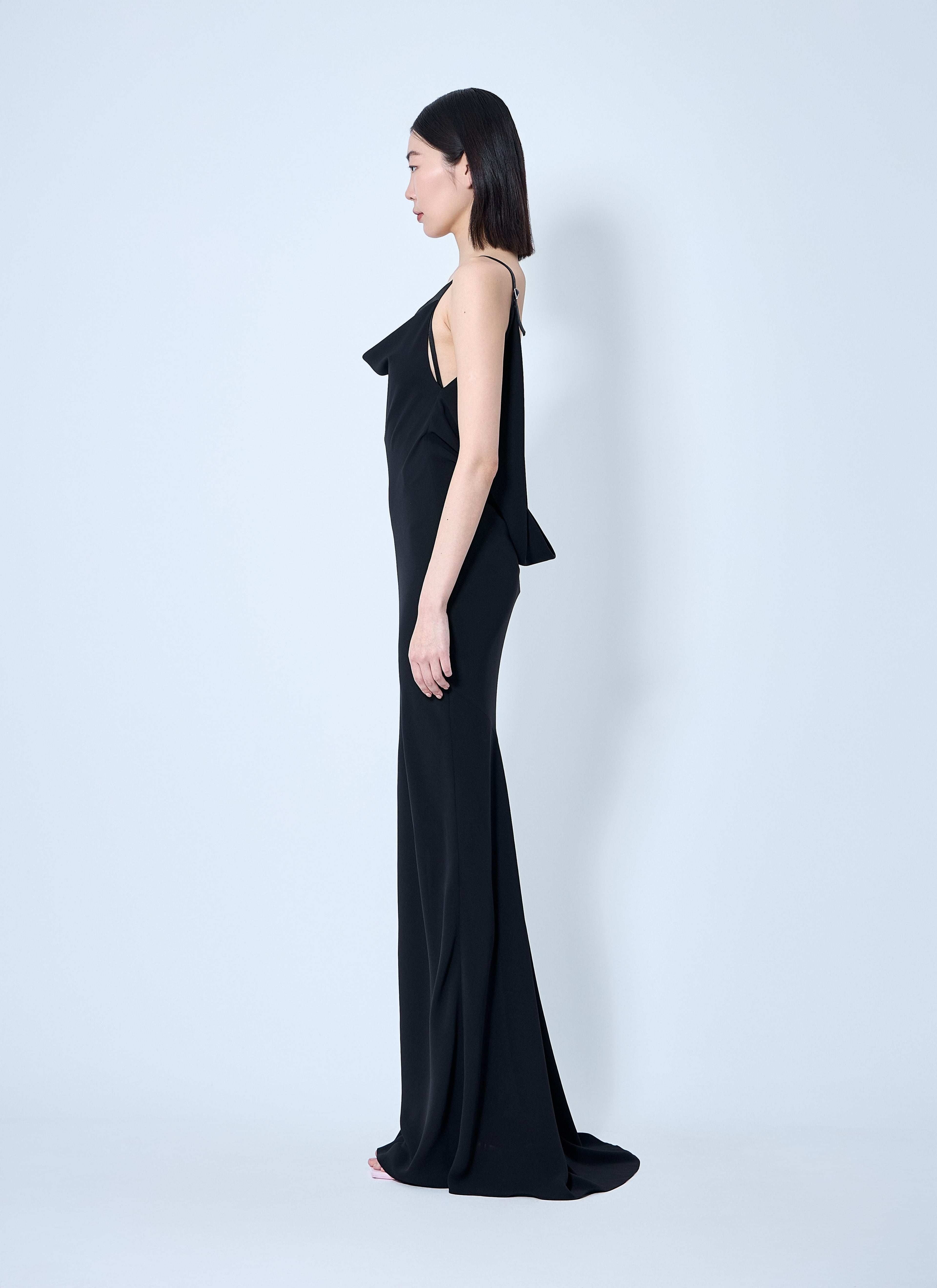 Mugler Women Crepe Maxi Dress by Luosophy