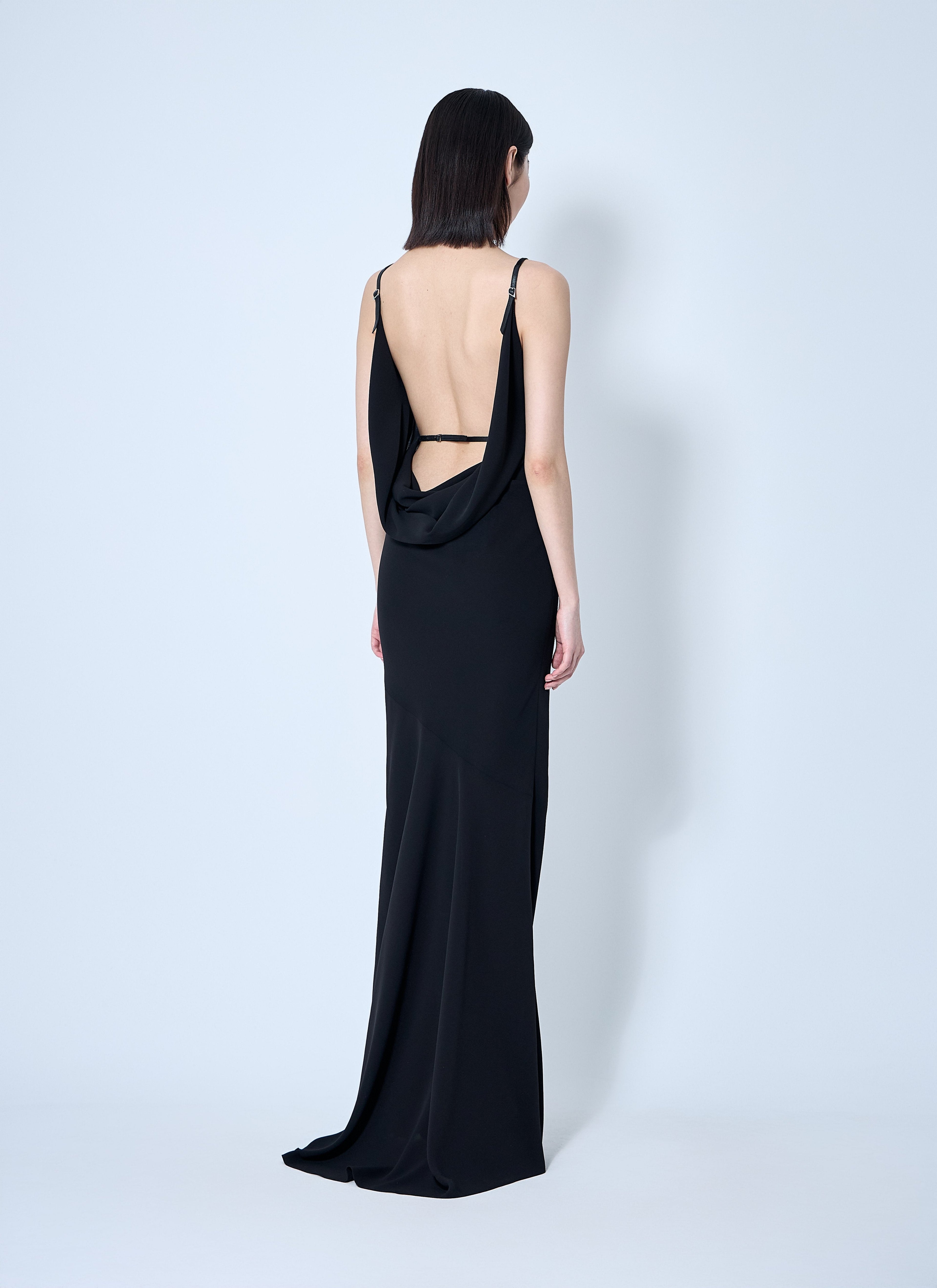 Mugler Women Crepe Maxi Dress by Luosophy